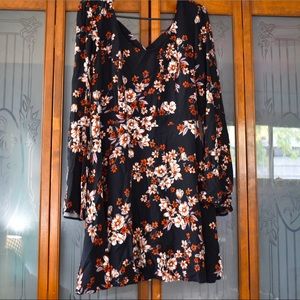Floral Bell Sleeve Dress